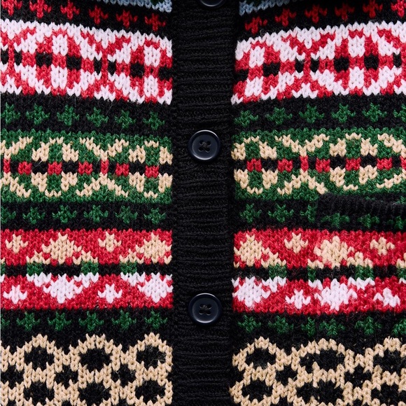 Zara Colorful Patterned Sweater, Size Large - Picture 5 of 9